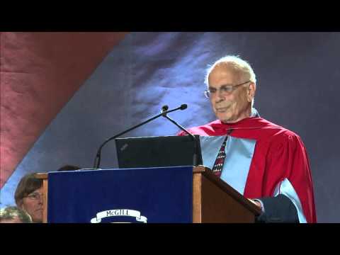 Daniel Kahneman, winner of the 2002 Nobel Prize in Economics receives honorary doctorate from McGill