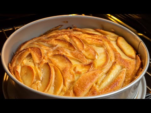 Apfelkuchenrezept aus einem Fünf-Sterne-Restaurant in 10 Minuten! Der leckerste Apfelkuchen!