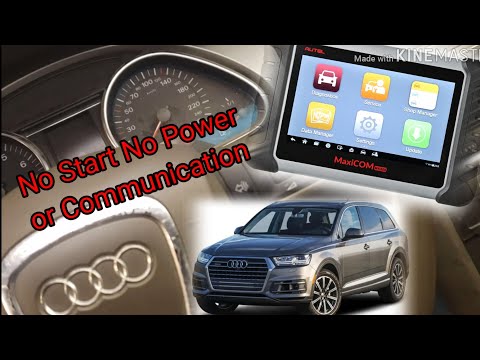 Audi A4, A6, Q7  Key On NO start Diagnose (step procedure) Maxicom808bt