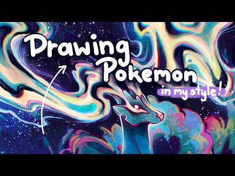 ⚡drawing pokemon in my style || from a sketchbook to a digital piece