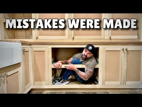 Built In Cabinets and Shelves || Complete Laundry Room Makeover
