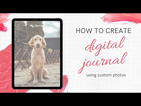 Make a digital journal with your own photos as a background / Digital Journal creation for beginners