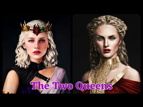 Cersei Lannister And Daenerys Targaryen - The Lion And The Dragon 