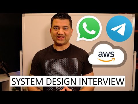 Whatsapp Telegram System Design on AWS | Chat Messaging System Design Interview