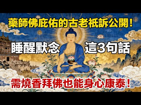 藥師佛庇佑的古老祕訣公開！睡醒默念這3句話，無需燒香拜佛，也能身心康泰！#佛教 #佛法 #佛教玄學 #佛教智慧 #佛學知識 #佛學智慧 #修心修行 #佛教文化 #禪悟人生 #傳統文化