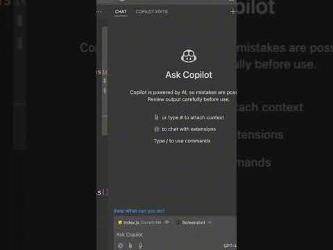Sooo meta! VS Code can screenshot itself? #Copilot Vision
