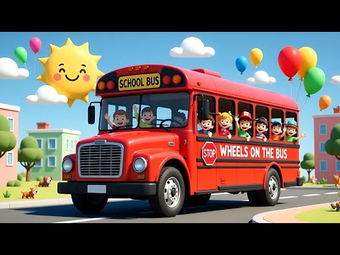 Wheels on the Bus 🚌| Nursery Rhyme for Kids | Baby Songs & Children’s Music | Laila Fun