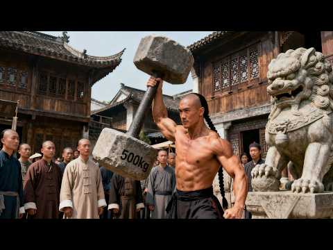 功夫電影！功夫小子天生神力，竟能單手舉起500公斤石墩！ #kungfu #功夫 #霍元甲