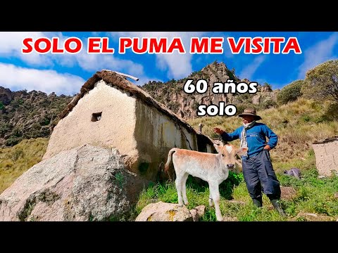 EL HOMBRE QUE VIVE SOLO 60 AÑOS ENTRE CAÑONES y Montañas sin carretera
