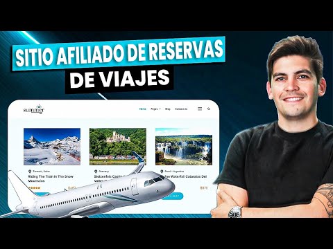 Crea un sitio afiliado de reservas de viajes en 1 hora | ¡Ten ingresos pasivos!