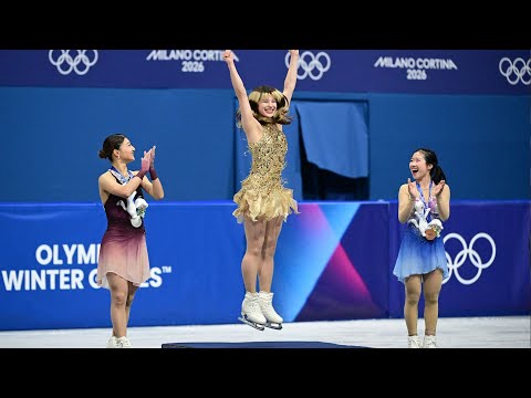 Alysa Liu reacts to winning gold after free skate