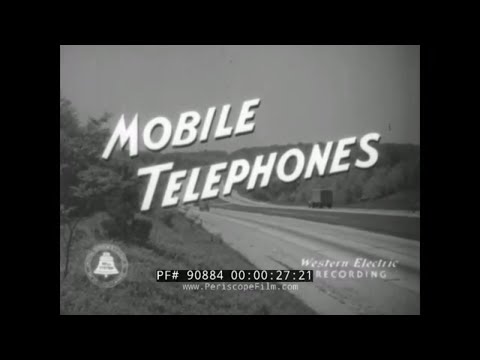 "MOBILE TELEPHONES" 1940s BELL TELEPHONE MOVIE  EARLY CELL PHONE /  MOBILE TELEPHONE SYSTEM  90884