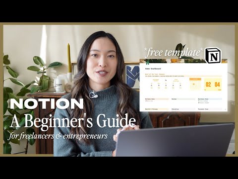 How to use Notion for Beginners ✨ | Your Free Notion Dashboard Template 🎁