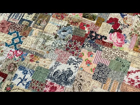 Part 24 FINISHED #thejustbecausequilt #fabricbyroxycreationsprojectideas #slowstitch