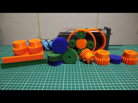 How to Design and 3D print basic spur gears, and how to attach them to shafts (Gears part 1/7)