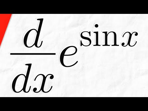 Derivative of e^sinx with Chain Rule | Calculus 1 Exercises