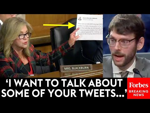 Marsha Blackburn Has Fierce Clash With Witness When She Reads His Tweets Back To Him