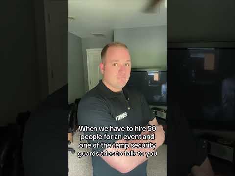 Temp security guards are the worst #security #securityguard #protectiveservices #privatesecurity