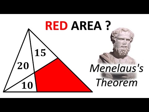 Menelaus Theorem vs The RED Triangle | Can You Solve It?
