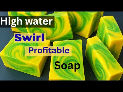 Profitable Swirl Soap for Beginners | High Water Formula Tutorial for Soap Business