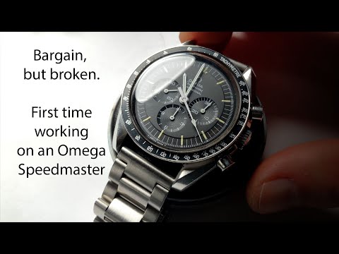 First time working on an Omega Speedmaster Professional! Broken mainspring & Caliber 861 service
