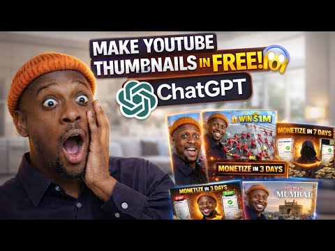 How I Make YouTube Thumbnails with ChatGPT (No Cost)
