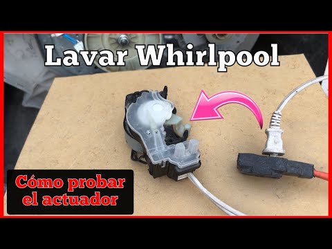 How to tell if my Whirlpool washing machine actuator is working or not