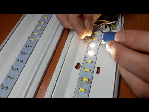 DIY LED lamp repair (8 out of 9 pieces) LEDs + Driver repair.