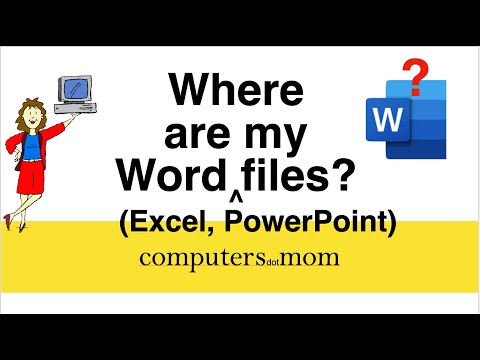 Where did my Word (Excel, PowerPoint) files go? OneDrive! [2025]
