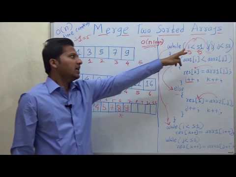 Merge two sorted Arrays into a third Sorted array
