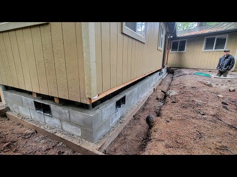 Concrete Block Wall Build & Septic Risers at My Cabin
