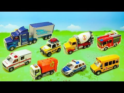 Fire truck Police Tractor Ambulance for children
