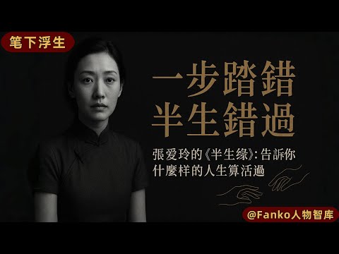 【萬字精讀】為什麼說讀懂張愛玲的《半生緣》,才算真正了解「遺憾」?一部寫給所有中年人的醒世錄。