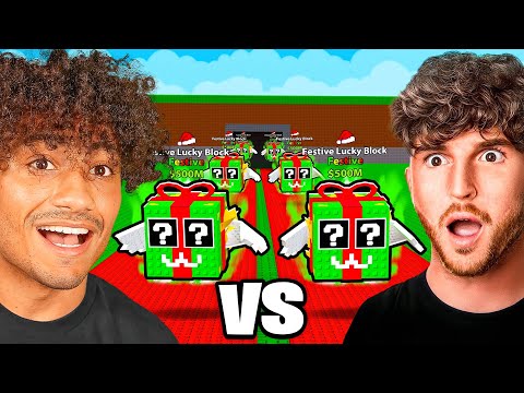 FESTIVE Lucky Block Race In Steal A Brainrot..