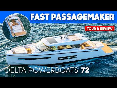 EXCLUSIVE! 500 Miles @ 30 Knots? This Boat BREAKS ALL THE RULES! โฌ4.5m Delta 72 Test, Tour & Review