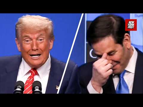 Watch Marco Rubio nearly lose it as Trump says 'daddy' repeatedly