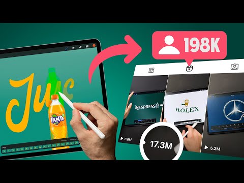 Viral Procreate Logo Animation Breakdown
