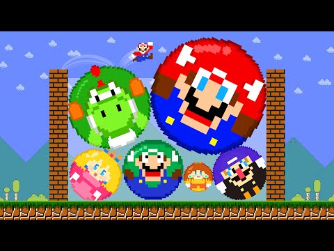 Mario vs SUIKA Watermelon Game: Can Mario Escapes From WaterMelon Game Challenge? | Mario Witcher