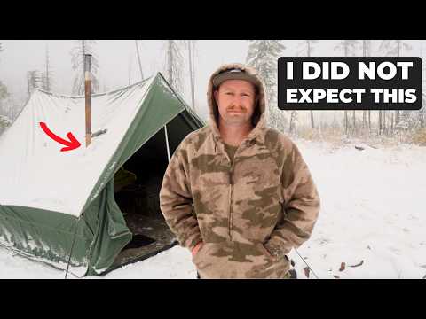 Testing a $550 Canvas Hot Tent in a SURPRISE Blizzard