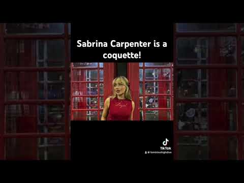 Sabrina Carpenter is a perfect coquette #feminine #coquette