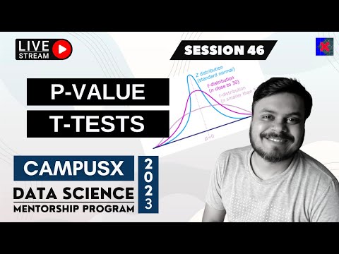 Session 46 - Hypothesis Testing Part 2 | p-values | t-tests | DSMP 2023