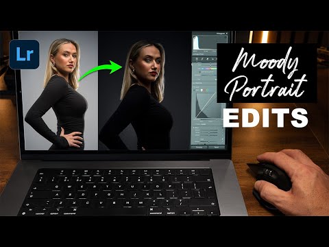 How to Edit DARK MOODY Portraits with Lightroom - Step by step