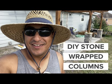 DIY Stone WRAPPED COLUMNS