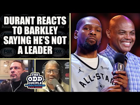 Kevin Durant Reacts to Charles Barkley Saying "He's a Follower. Not a Leader." | THE ODD COUPLE