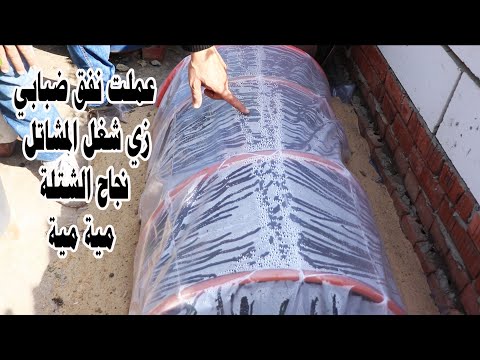 فكرة بمليون جنية - اخترعت نفق ضبابي فوق السطح زي شغل المشاتل لنجاح زراعة العقل 100 %  Foggy tunnel