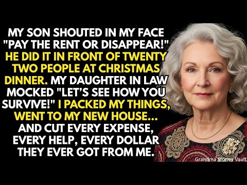My Son Shouted Pay The Rent Or Get Out! On Christmas… And What I Said Next Left Him Frozen...