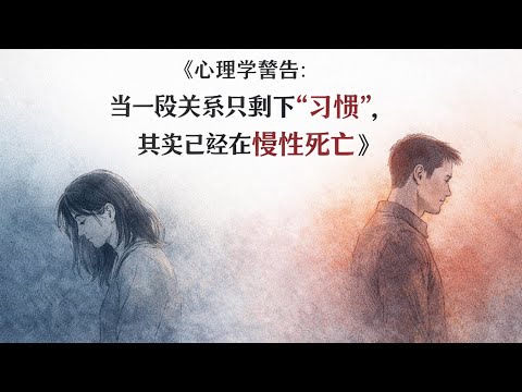 《当一段关系只剩下“习惯”，其实已经在慢性死亡［智慧脑洞物语］》