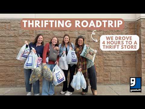 Traveling to my FAVORITE Thrift Stores | Thrift With Me | Thrift Haul Try On | Goodwill Thrift Haul