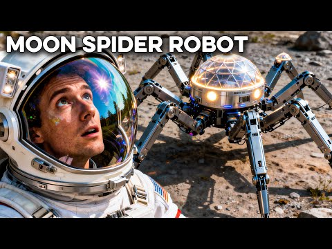 Watch This Spider Robot Build a Moon Base in Real Time