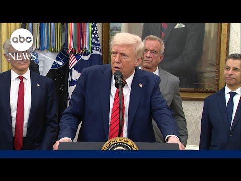 Trump delivers remarks on phase 1 of Israel-Hamas ceasefire